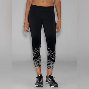Athleta Graphic Floral Sonar Capri Workout Pants